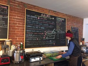 Different possibility of meal at Les Gourmandises Louca  in Quebec