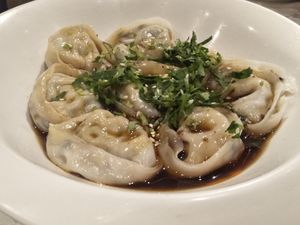 Chilli dumplings at Tong De Veggie 同德素食 in Kowloon