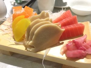 Sashimi  at Tong De Veggie 同德素食 in Kowloon