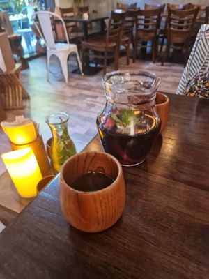 Sorrel hibiscus iced tea at Beza Ethiopian Food in South East London
