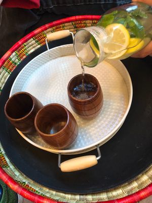 More water  at Beza Ethiopian Food in South East London