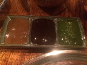 Vegan dips at Dhaba in Kyneton