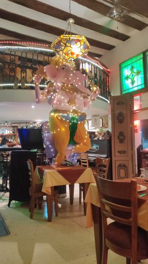 Ganesha statue in the hall at Buena Vista Curry Club in Havana
