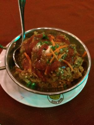 Aubergine based curry at Buena Vista Curry Club in Havana