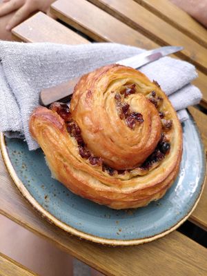 Pain au raisin at Cradle in Sudbury