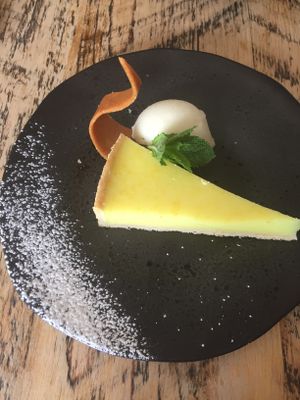 The mother of all lemon tarts at Cradle in Sudbury