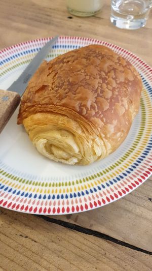 Chocolate croissant 💚 at Cradle in Sudbury