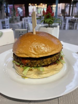 Quinoa burger  at Fries with Benefits in Limassol