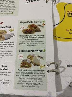 Vegan wraps  at Fries with Benefits in Limassol