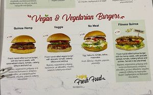Vegan burgers  at Fries with Benefits in Limassol