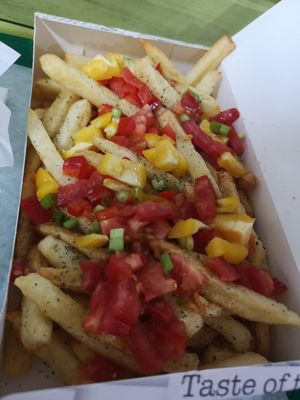Mexican loaded fries at Fries with Benefits in Limassol