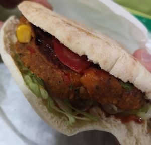 Veggie Burger at Fries with Benefits in Limassol