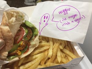 Veggie burger!!! (Vegan) at Fries with Benefits in Limassol