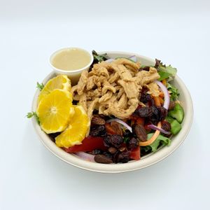 Power Salad with plant-based chick'n at Springhouse in Halifax