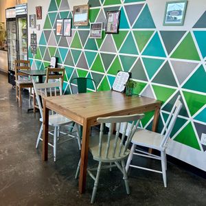 Interior with tables at Springhouse in Halifax