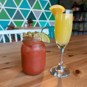Spicy Caesar and Mimosa at Springhouse in Halifax