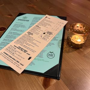 Menus at Springhouse in Halifax