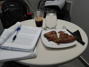 Vegan pies & cold coffee  at Healthy Bites in Athens