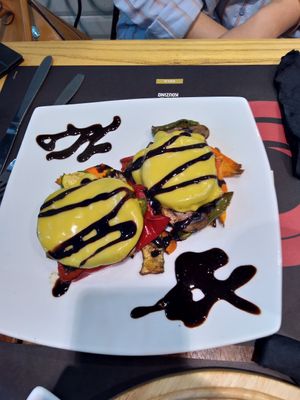 Vegetable millefeuille at Healthy Bites in Athens