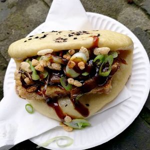 Wallace and sons tofu bao at GRUB in Manchester