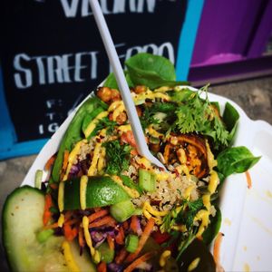 ital fresh Rasta bowl at GRUB in Manchester