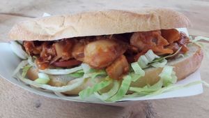 Jackfruit Po'Boy from Mama Sue's at GRUB in Manchester