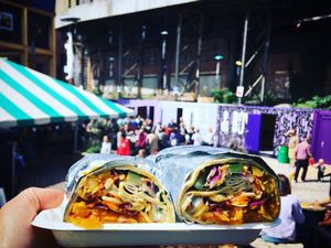 Kati roll from Vaso Kitchen  at GRUB in Manchester