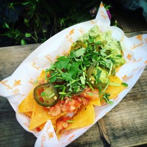 nachos from Sabroso Street at GRUB in Manchester