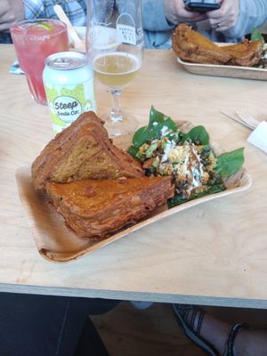 Deep fried sandwich at GRUB in Manchester