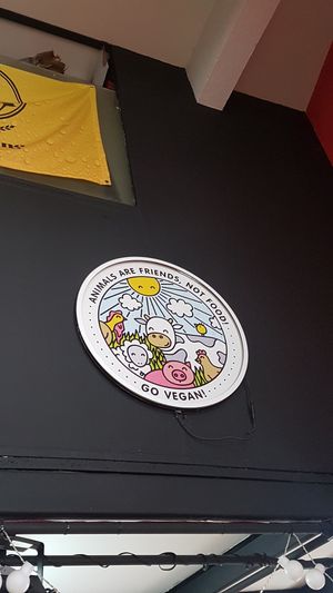 Plaquinha fofa at Gran Vegano in Sao Paulo