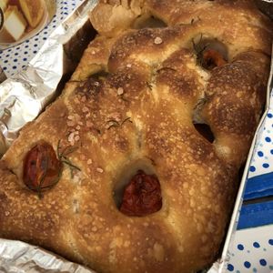 Focaccia  at Padoca Vegan in Sao Paulo