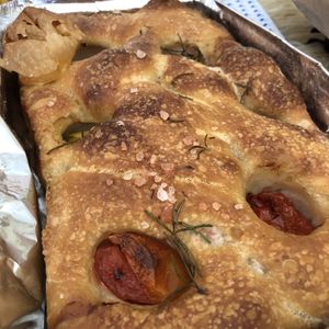 Focaccia  at Padoca Vegan in Sao Paulo