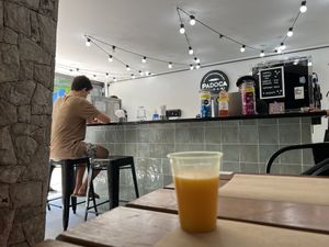 Dinning area  at Padoca Vegan in Sao Paulo