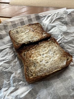 Requeijão toast  at Padoca Vegan in Sao Paulo