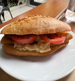 The Bauru sandwich packs a lot of flavor!   at Padoca Vegan in Sao Paulo