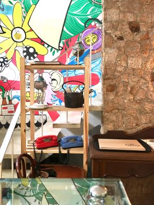 Awesome funky decor & cosy atmosphere at Padoca Vegan in Sao Paulo