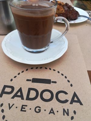 Hot chocolate at Padoca Vegan in Sao Paulo