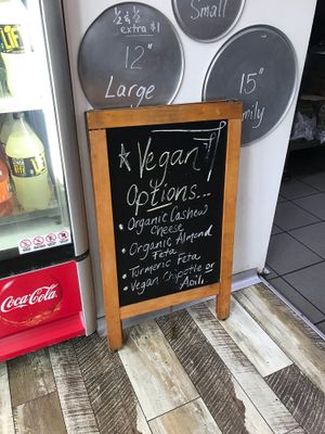 Lots of vegan options at Riptide Pizza in Woolgoolga