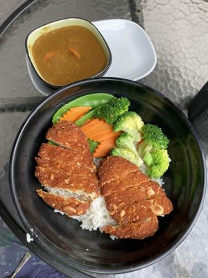 Vegan Katso Curry Don $14 at Tempura Japanese Cafe in Elsternwick