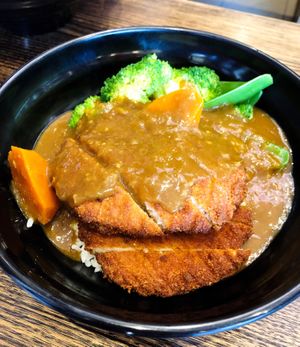 Vegan katsu curry  at Tempura Japanese Cafe in Elsternwick