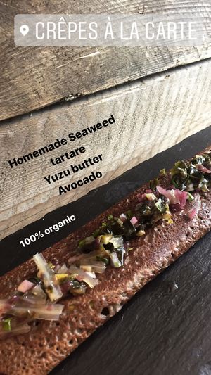 seaweed buckwheat crepe  at Crepes a la carte in North West London