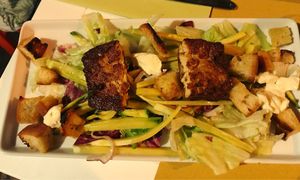 salad with crispy tofu  at Vero Gastrobar in Naples