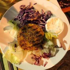 vegan burger  at Vero Gastrobar in Naples