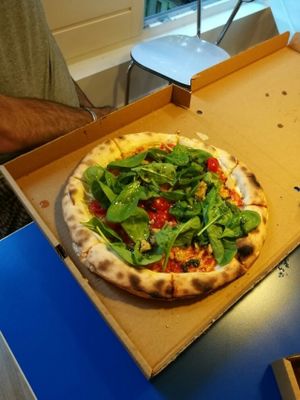 Another awesome gf vegan pizza!  at Mastino V in Amsterdam