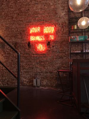 Neon art at Mastino V in Amsterdam