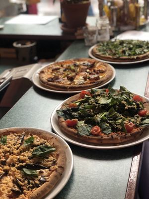 The vegan pizza’s  at Mastino V in Amsterdam