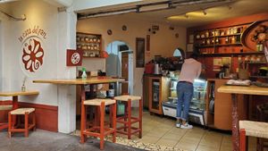 Dude in the pink shirt needs better training or a different job not associated with customer service. at La Casa del Pan - Restaurant and Bakery - Del Carmen in Mexico City