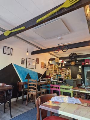 The cafe at The Olive Branch in Wivenhoe