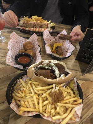 Delicious options  at Down the Hatch in Liverpool