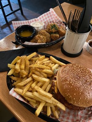 Garlic mushrooms  at Down the Hatch in Liverpool